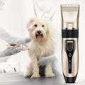 Máquina de Tosa Profissional para Pets - Baixo Ruído, Sem Fio, com 4 Pentes Guia