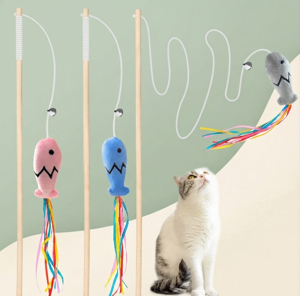 Varinha Interativa 3 em 1 para Gatos