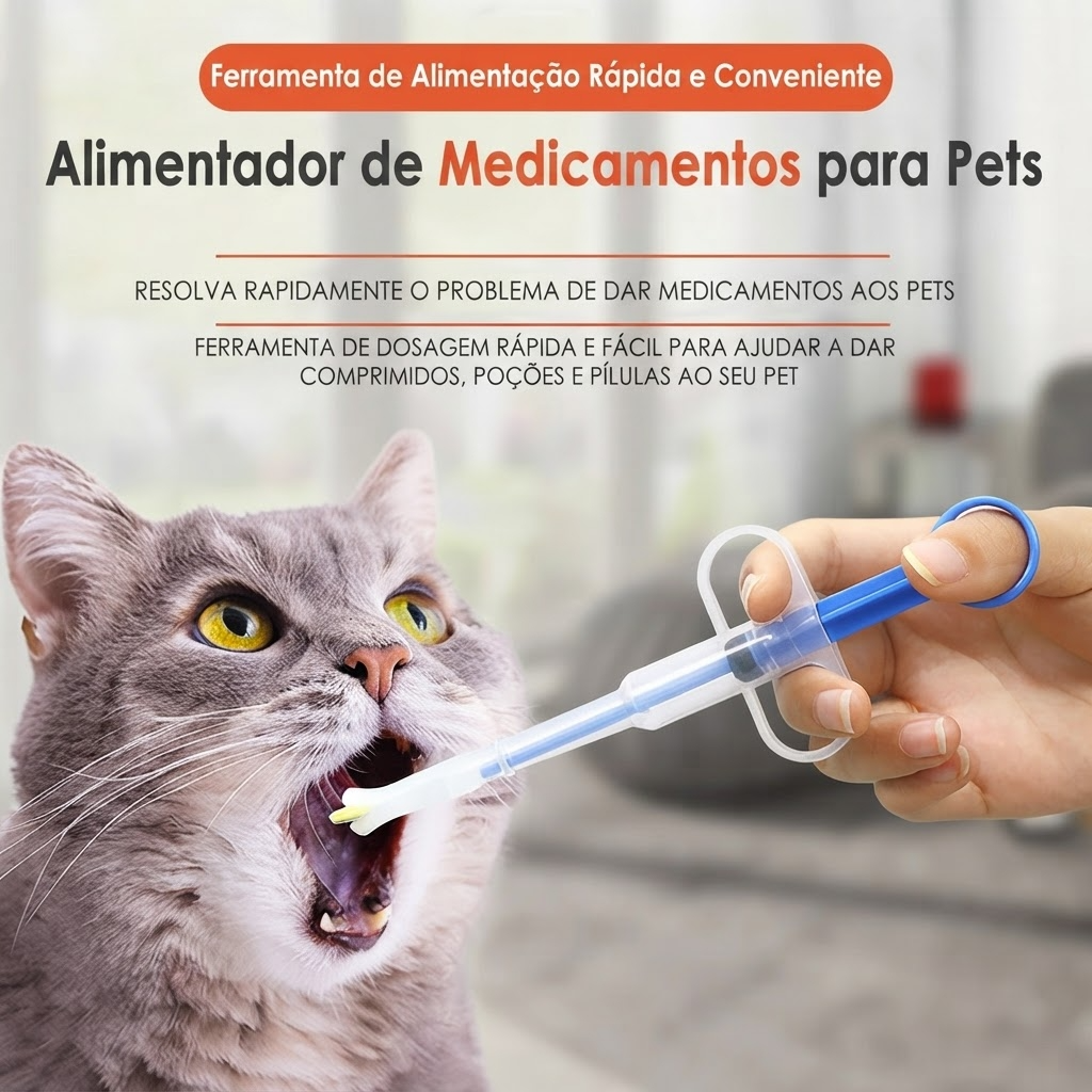 Dosador de Alimentos e Medicamentos para Cães e Gatos