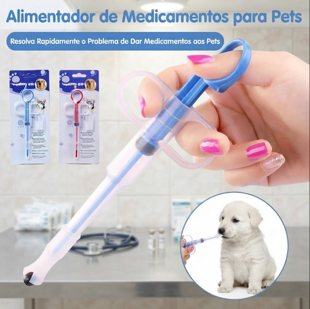 Dosador de Alimentos e Medicamentos para Cães e Gatos