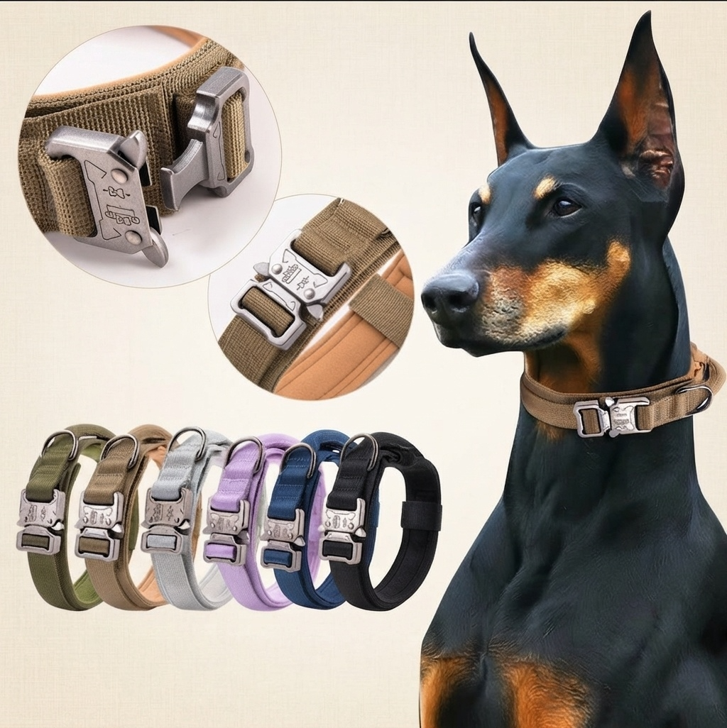 Coleira Tática Militar para Cães