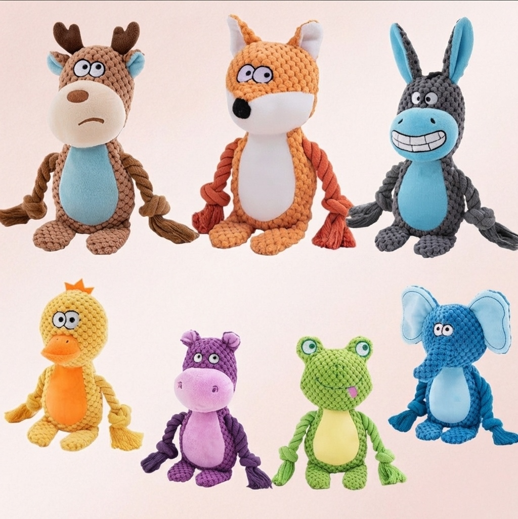 Brinquedo de Pelúcia com Apito para Cães