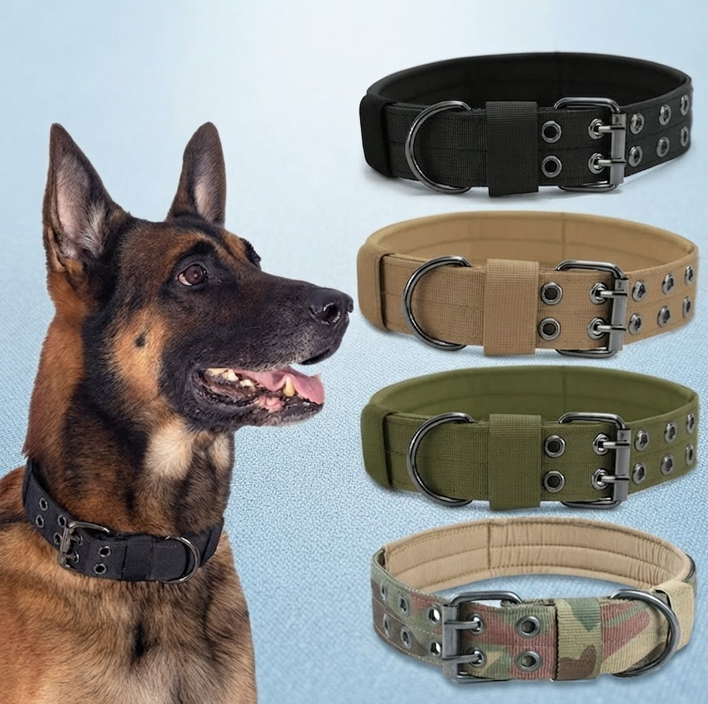 Coleira Tática Militar para Cães