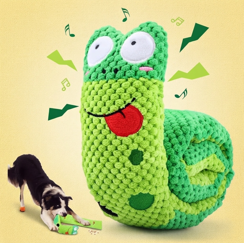 Brinquedo Sapinho de Pelúcia com Som para Cães