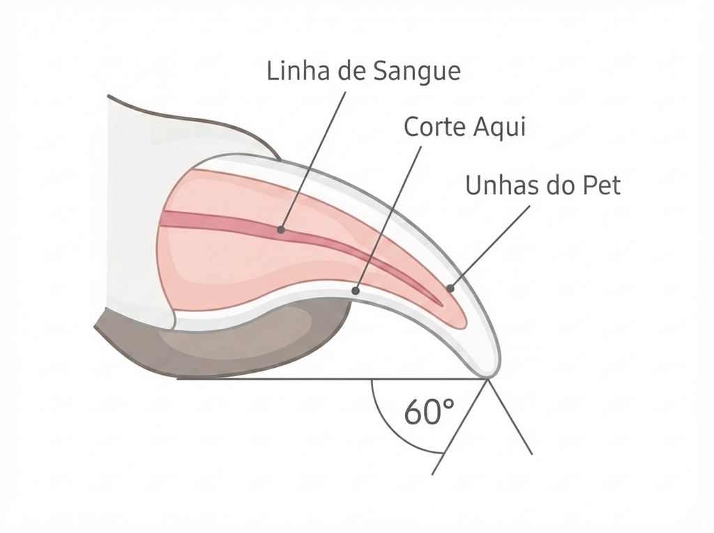 Cortador de Unhas Profissional para Pets com Luz LED