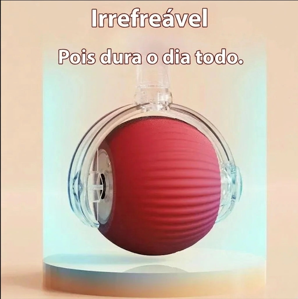 Bola Interativa Inteligente para Gatos - Sensor de Toque, Luzes e Som, Recarregável USB-C