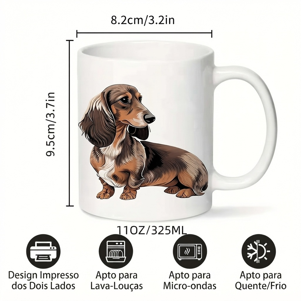 Caneca de Café em Porcelana Estilo Europeu