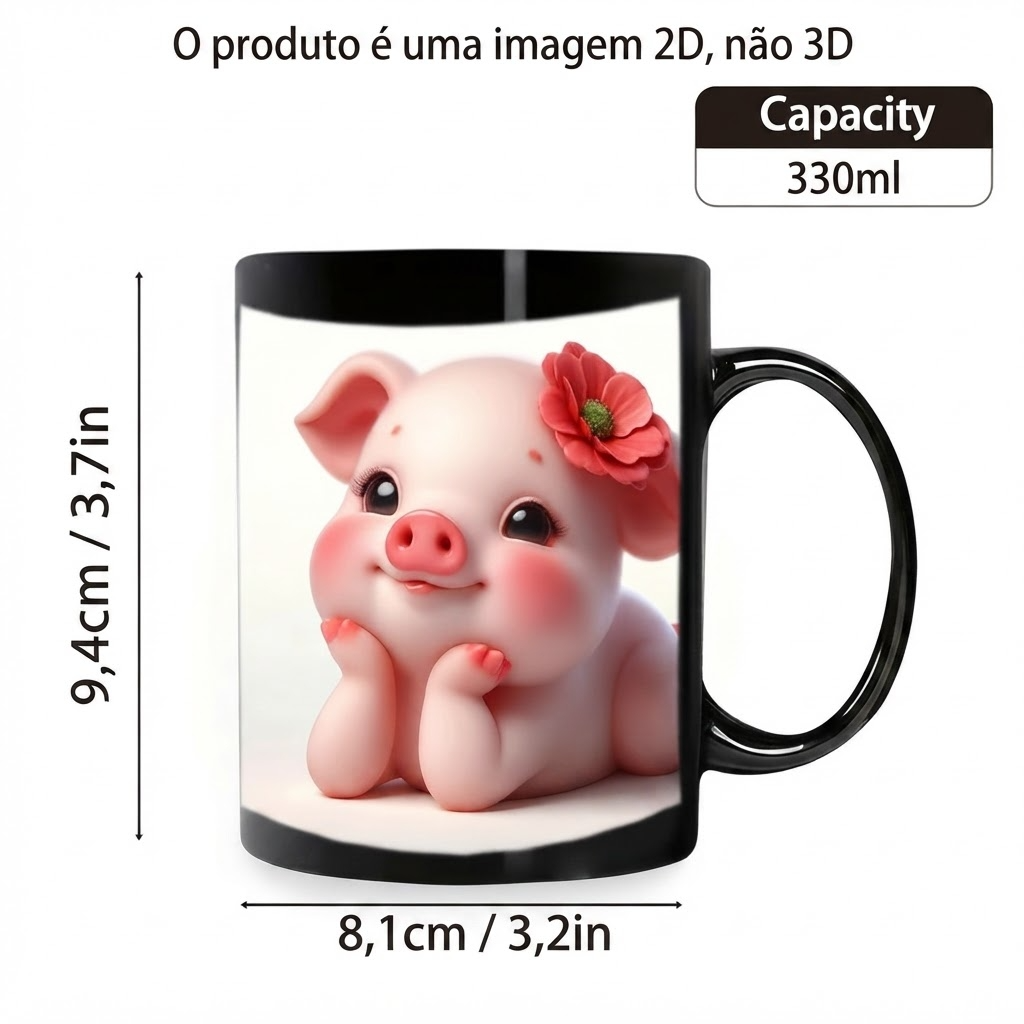 Xícara de Café em Porcelana Estilo Europeu - 320ml