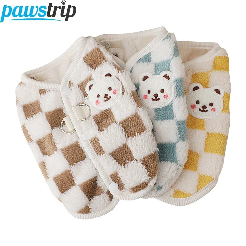 Casaco Xadrez de Inverno para Cães