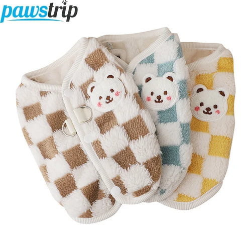 Casaco Xadrez de Inverno para Cães