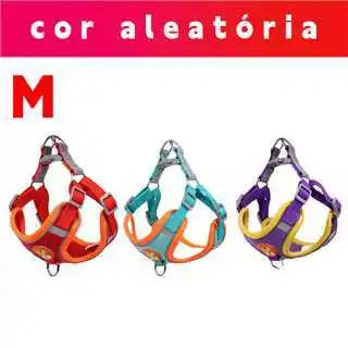 Coleira Peitoral Ajustável Para Cães Gatos, Passeio Confortável, Material Nylon Ergonômico Seguro
