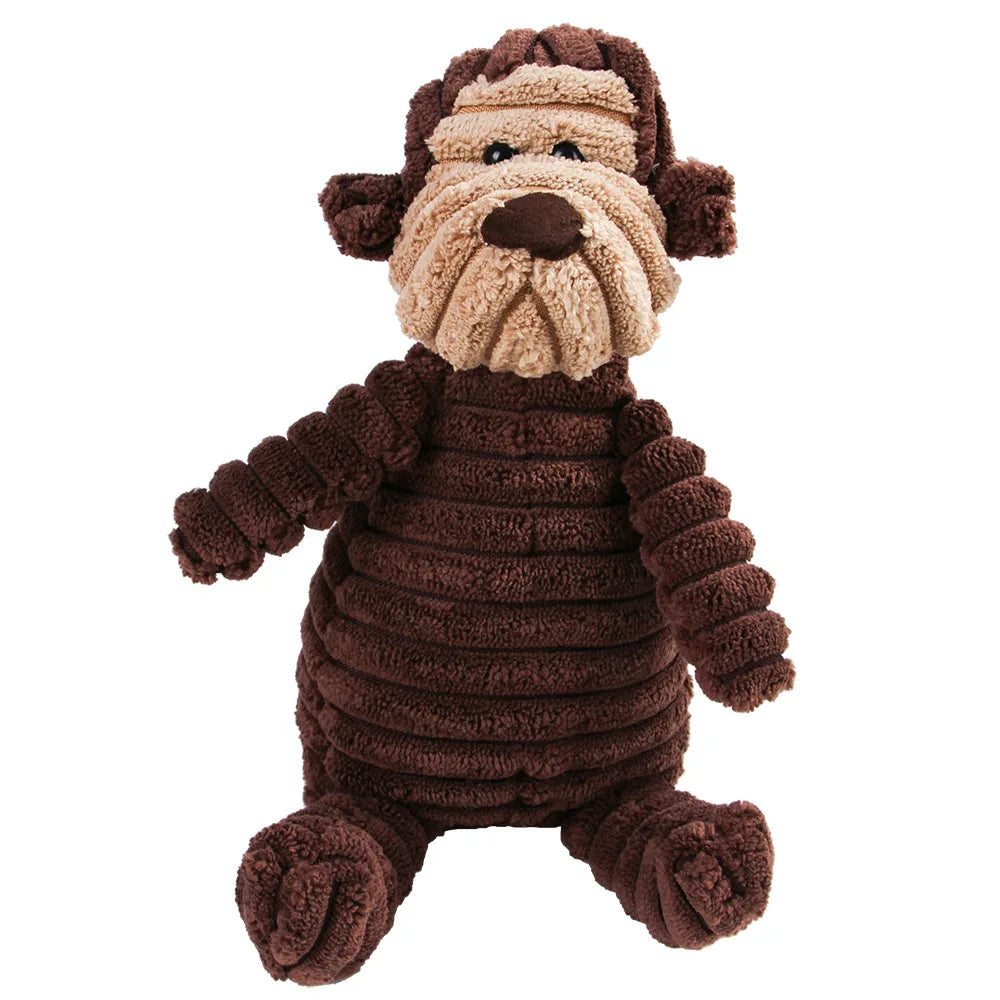 Brinquedo de Pelúcia para Cães - Macaco e Porquinho