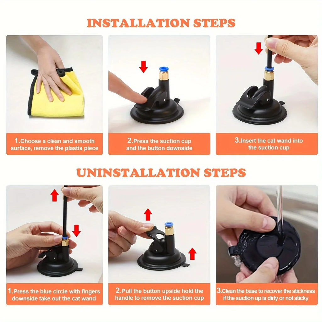 Brinquedo com Pena para Gatos - Estimula o Instinto de Caça