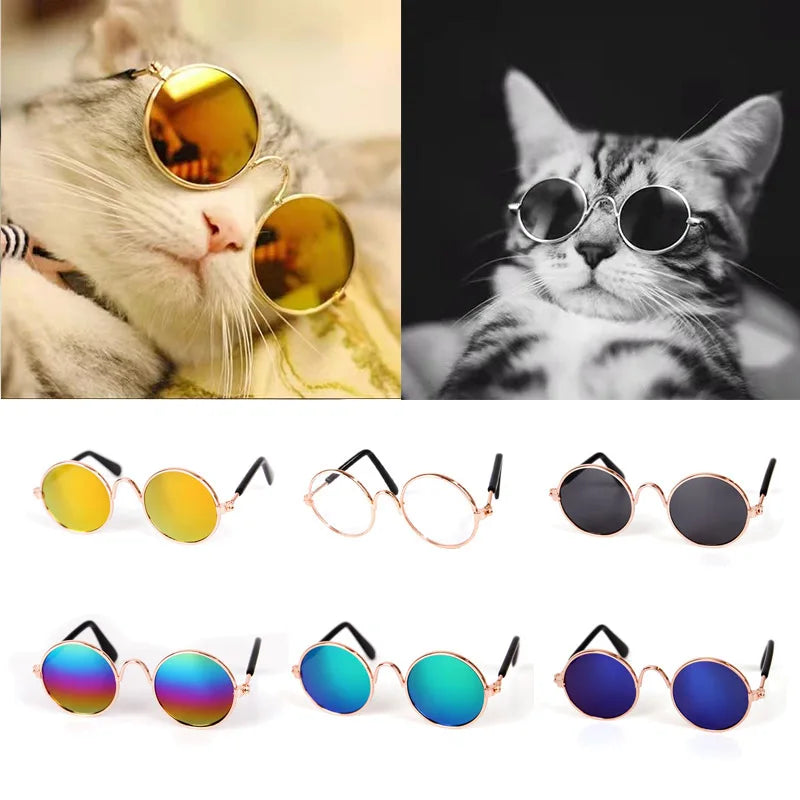 Óculos de Sol Vintage para Gatos e Cães Pequenos