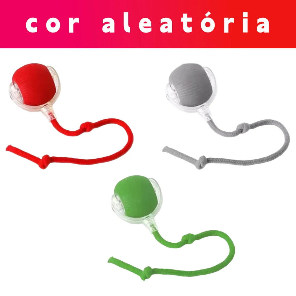 Bola Interativa Inteligente para Gatos - Sensor de Toque, Luzes e Som, Recarregável USB-C