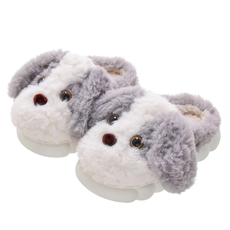 Pantufas Infantis de Algodão Cachorrinho