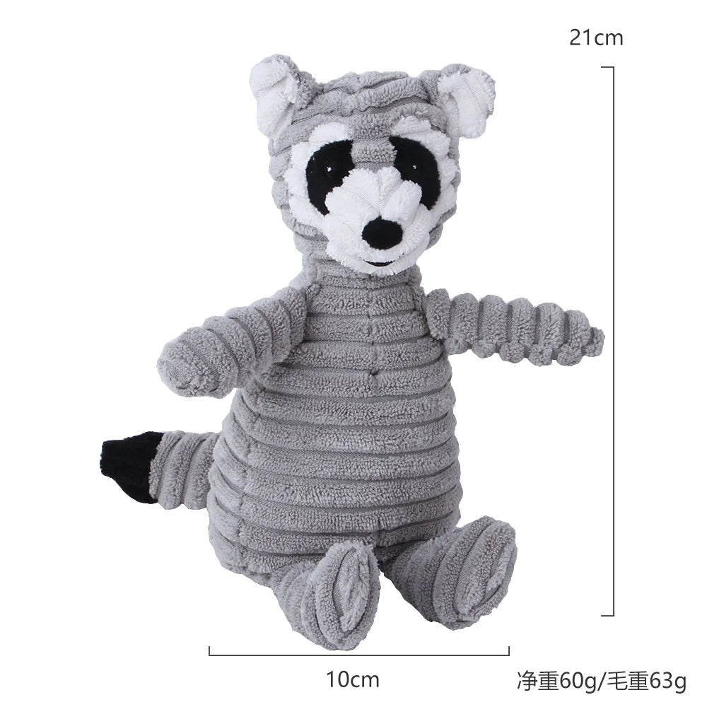 Brinquedo de Pelúcia para Cães - Macaco e Porquinho
