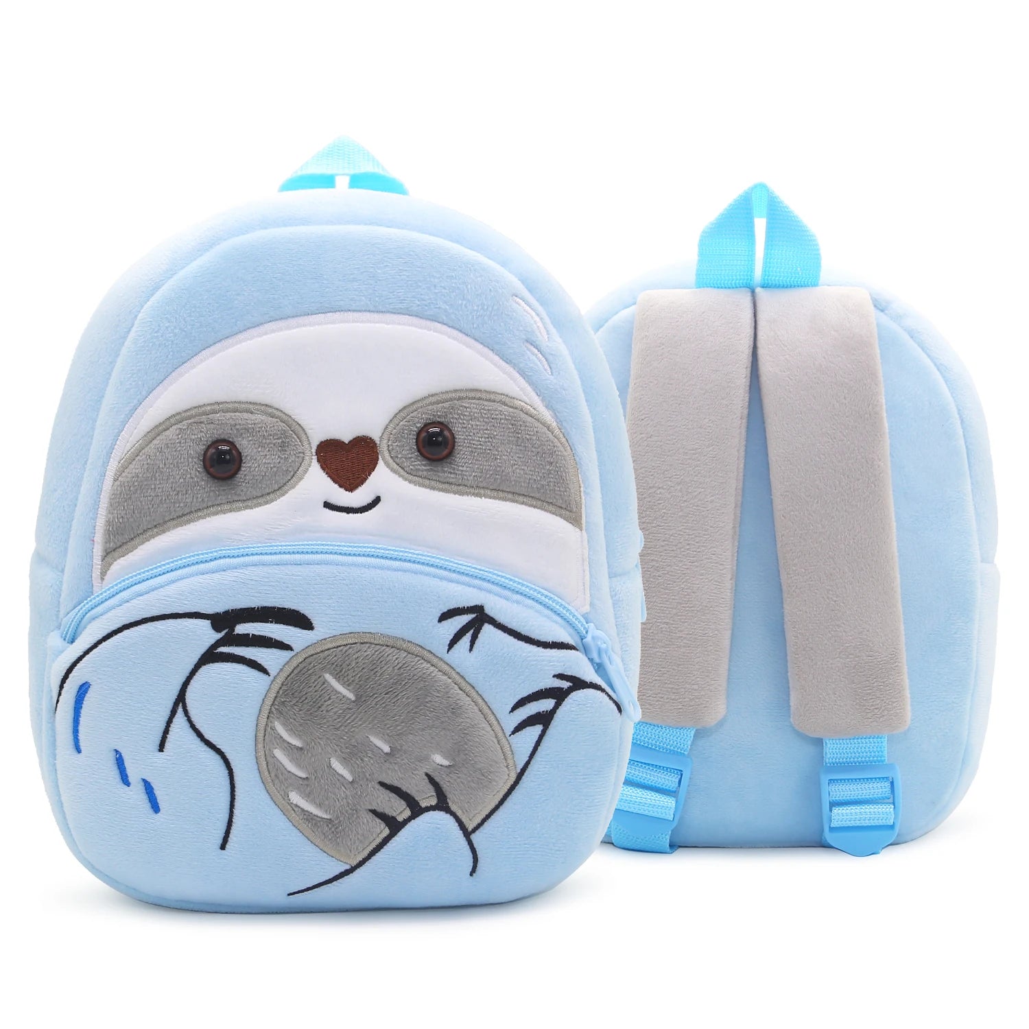 Mochila Infantil de Pelúcia com Estampa de Bichinhos