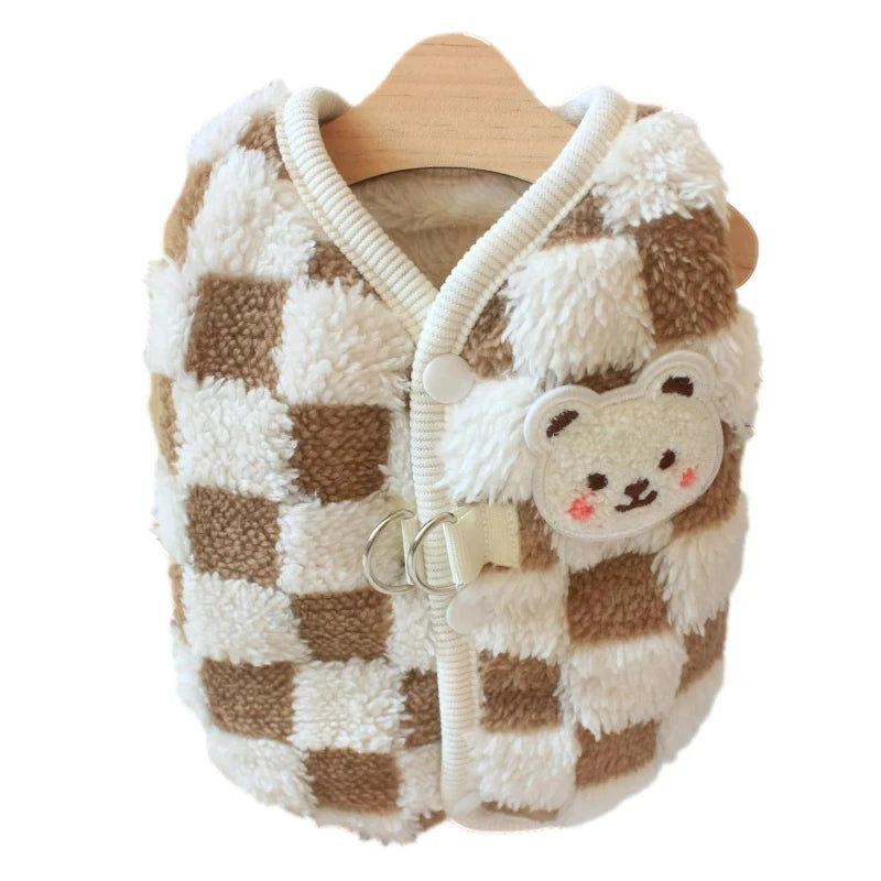 Casaco Xadrez de Inverno para Cães