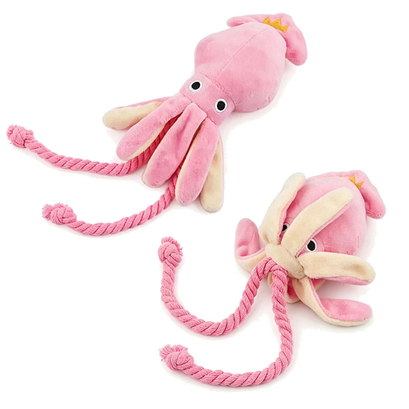 Brinquedo Polvo de Corda com Som para Cães e Gatos