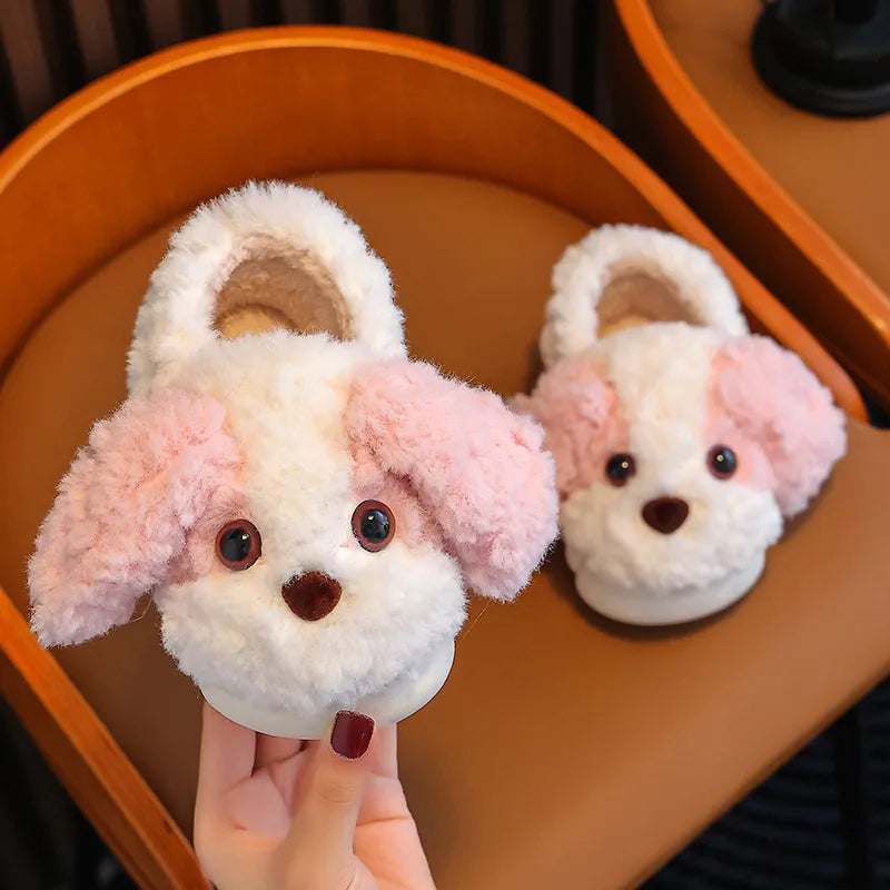 Pantufas Infantis de Algodão Cachorrinho
