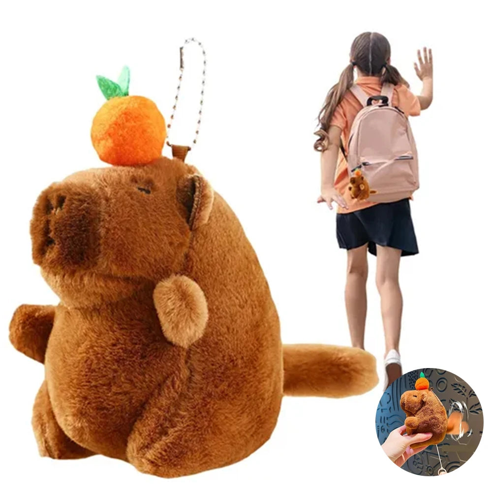 Pelúcia Interativa Capivara - Efeito de Bolhas, Presente Colecionável