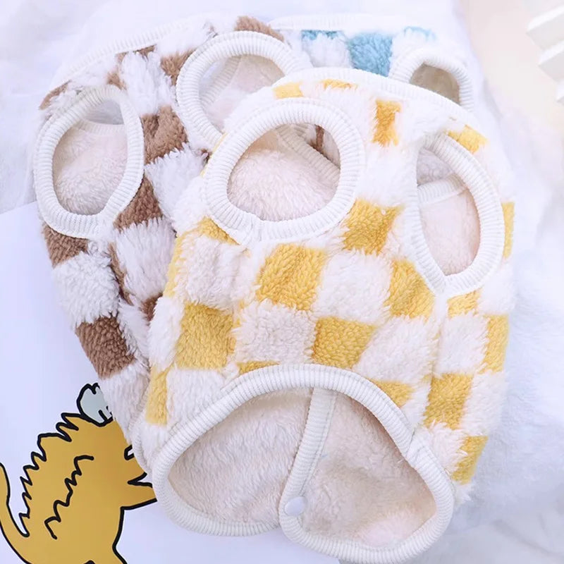 Casaco Xadrez de Inverno para Cães