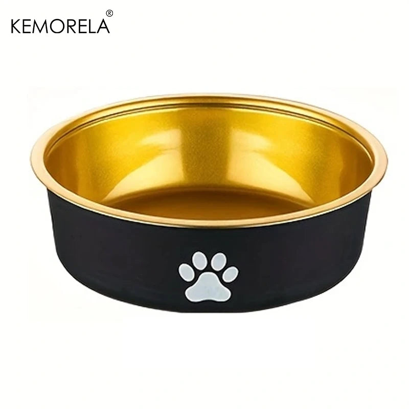 Comedouro Antiderrapante em Aço Inoxidável para Cães
