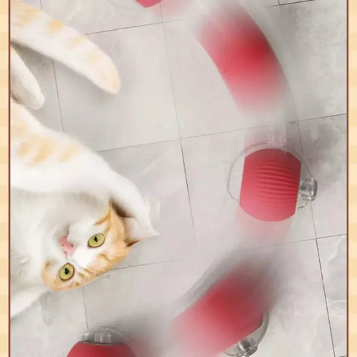 Bola Interativa Inteligente para Gatos - Sensor de Toque, Luzes e Som, Recarregável USB-C