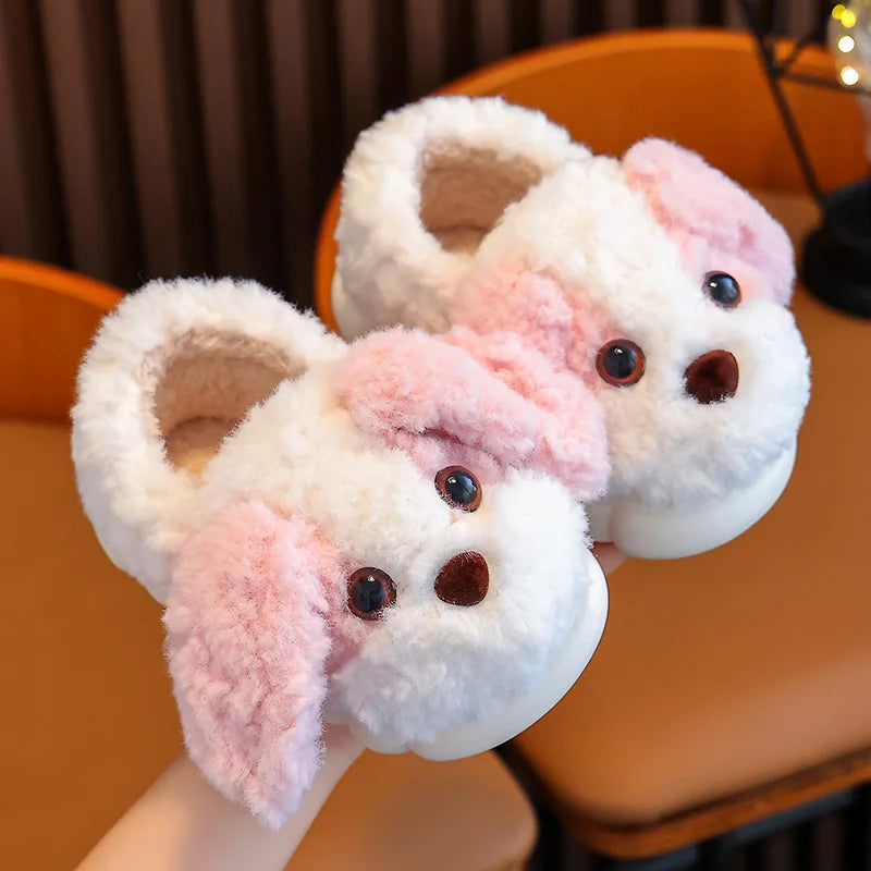 Pantufas Infantis de Algodão Cachorrinho