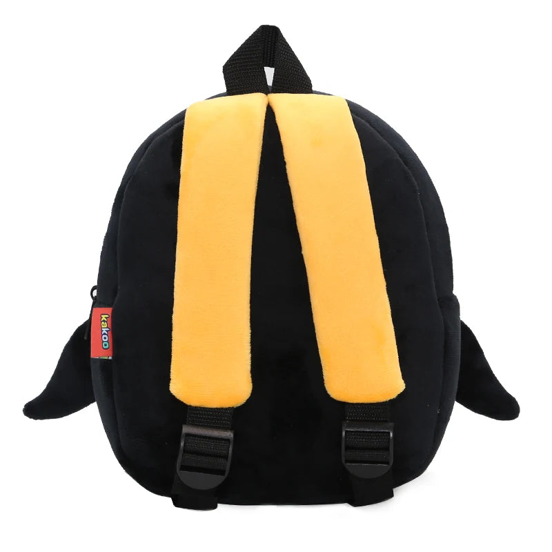 Mochila Infantil de Pelúcia com Estampa de Bichinhos