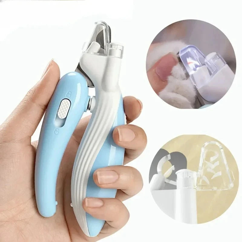 Cortador de Unhas Profissional para Pets com Luz LED