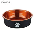 Comedouro Antiderrapante em Aço Inoxidável para Cães