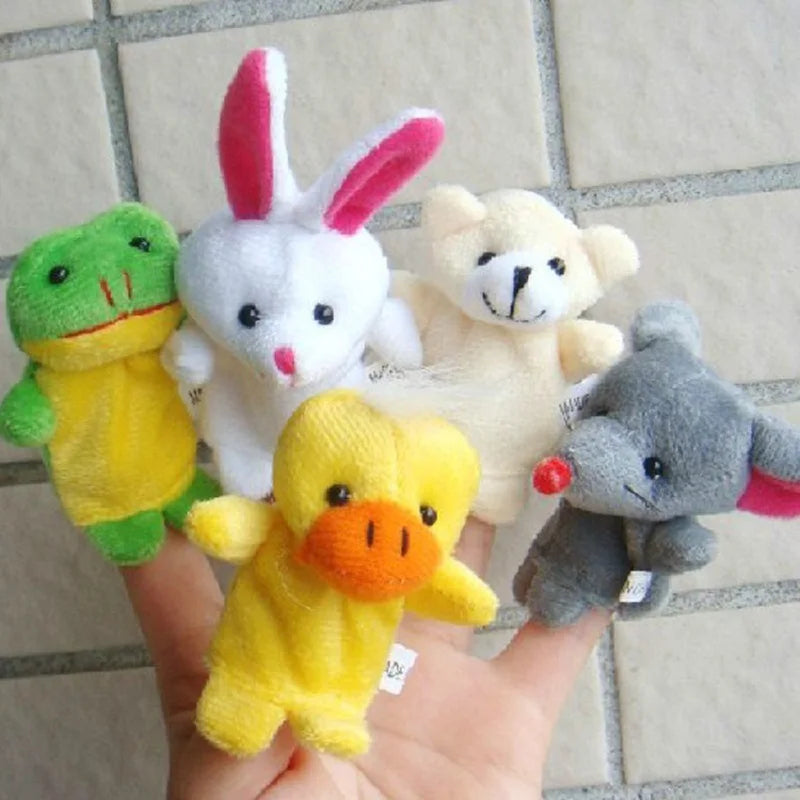 Kit com 10 Fantoches de Dedo Mini Animais