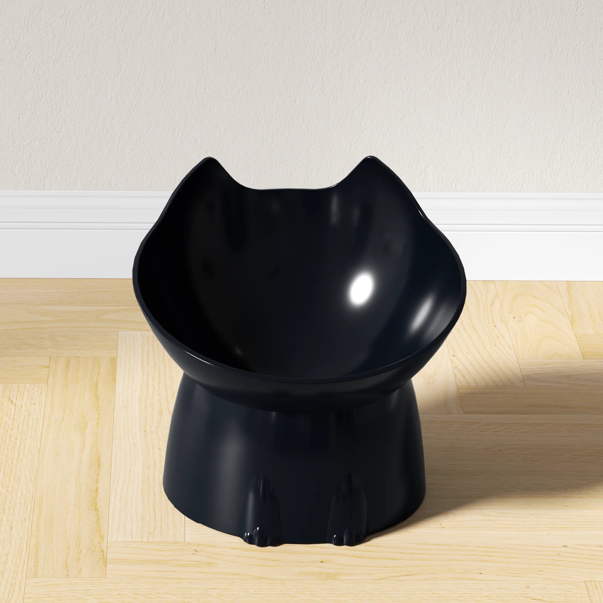 Tigela Elevada para Gatos Antitombamento