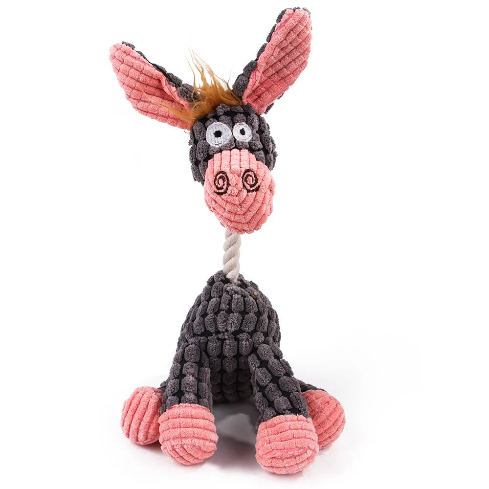 Brinquedo de Pelúcia para Cães - Macaco e Porquinho