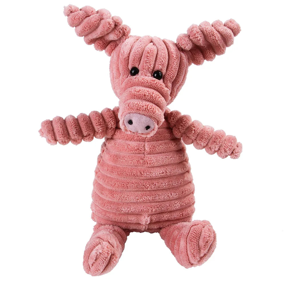 Brinquedo de Pelúcia para Cães - Macaco e Porquinho