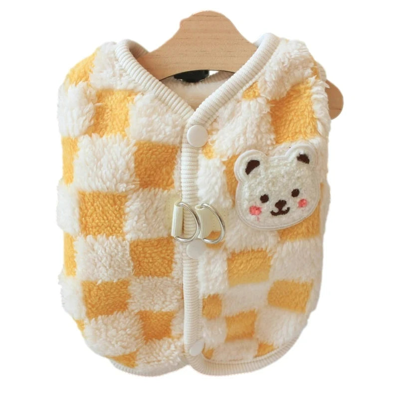 Casaco Xadrez de Inverno para Cães