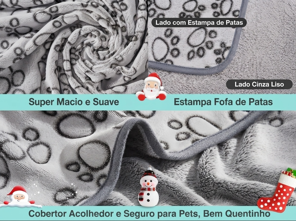 Manta Premium Macia para Cães e Gatos