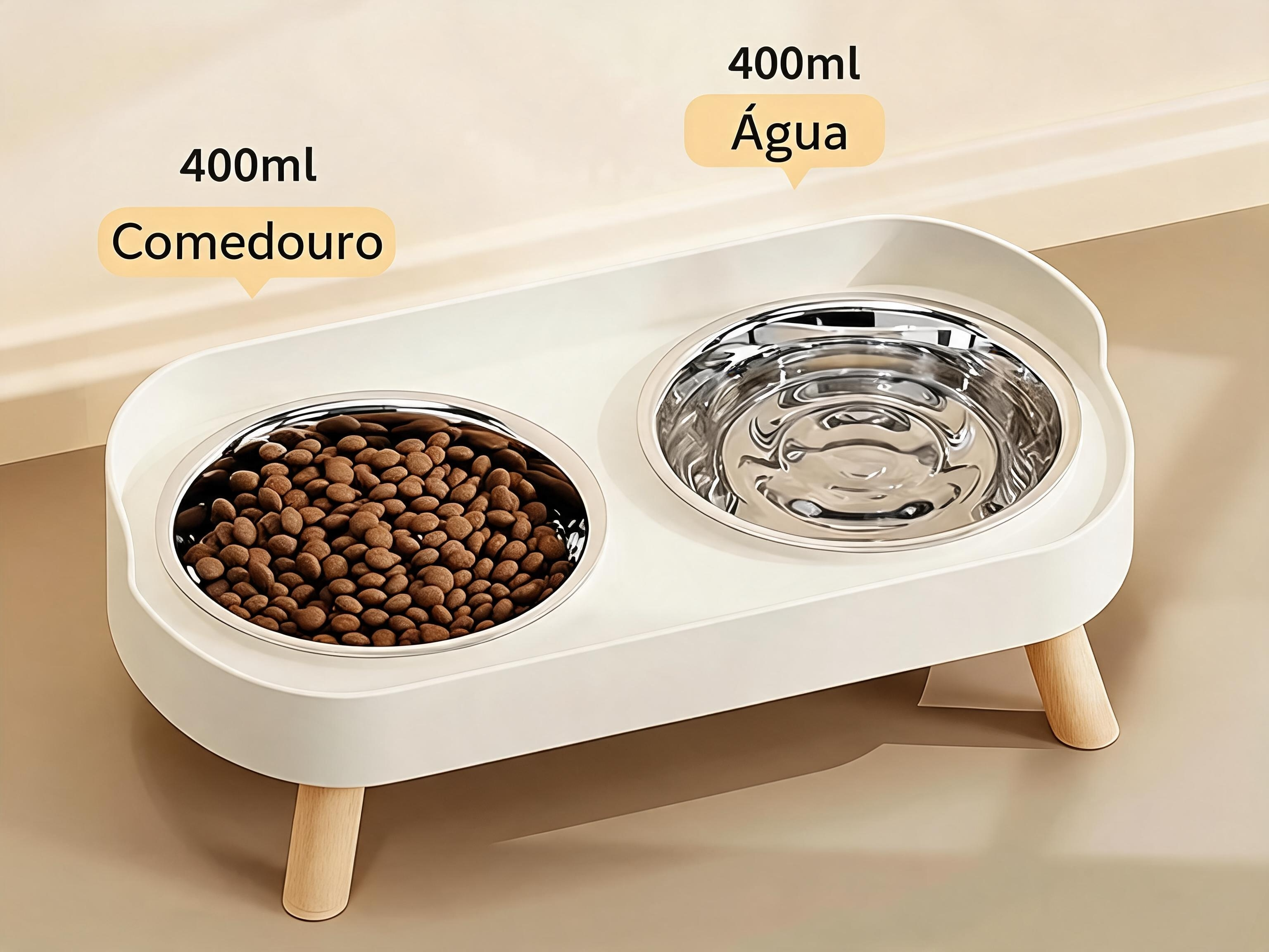 Comedouro Duplo para Cães Pequenos